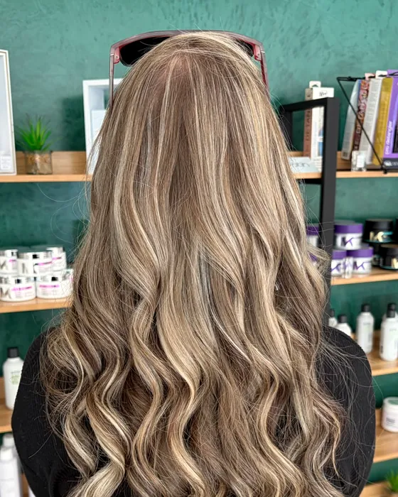 Jet-black length with tape-in extensions — The Edit by K.C