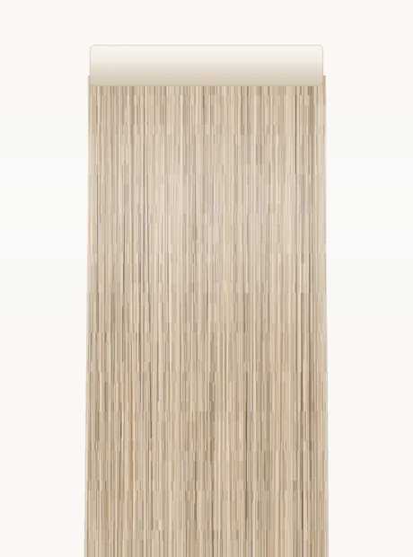 A single tape-in extension weft with the tape bond along the top edge